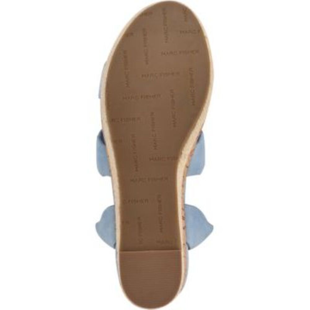 MARC FISHER Womens Blue 1-1/2" Platform Fayme Wedge Slingback Sandal 11 M - Picture 4 of 4